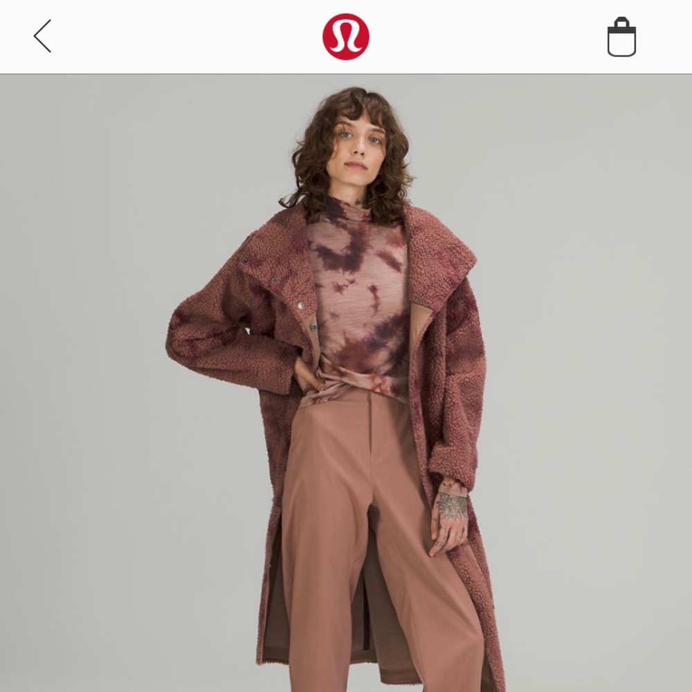 Lululemon Lab Textured Fleece Coat. NWT